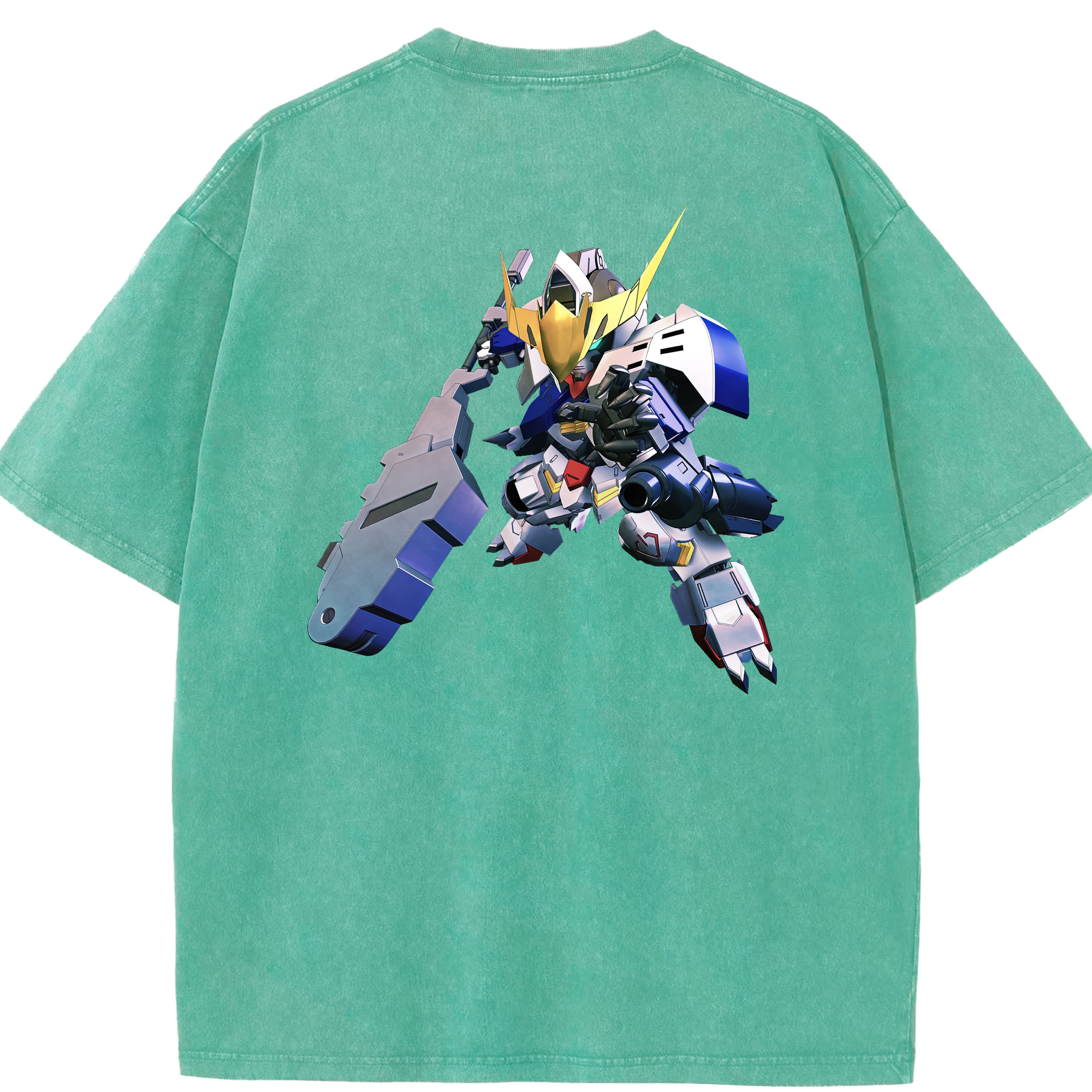 （画像用） 機動戦士ガンダム Mobile Suit Gundam 綿100% ヴィンテージ風 半袖Tシャツ（背面プリント）
